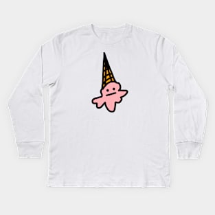 Strawberry Dunce Cream Kids Long Sleeve T-Shirt